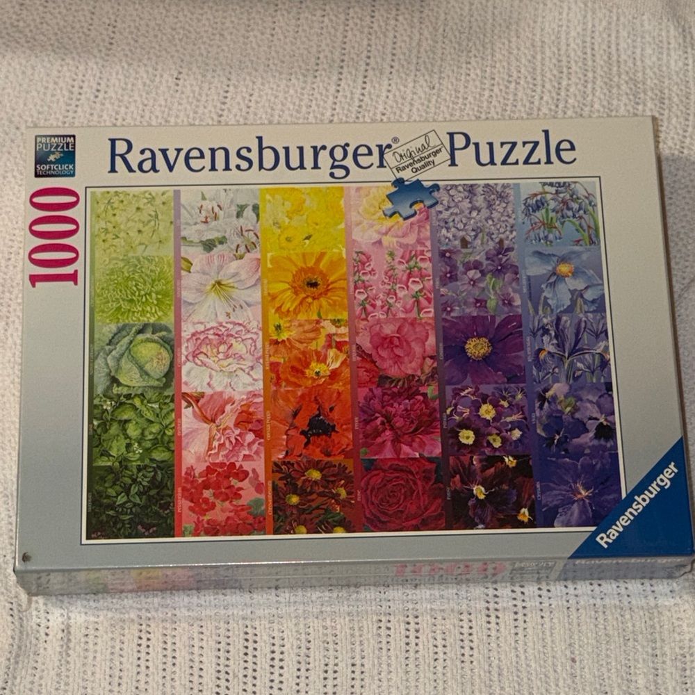 Ravensburger Floral Spectrum Puzzle 1000 Piece The Gardener’s Palette NEW Sealed